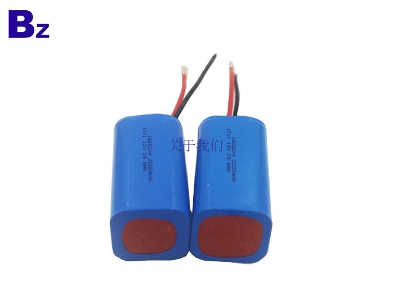 OEM Cylindrical Battery BZ 18650 4S 2000mAh 14.8V Rechargeable Li-ion Battery
