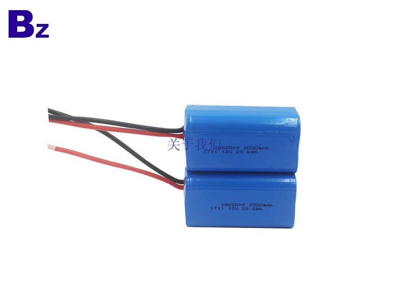 Cylindrical Battery BZ 18650 4S 2000mAh 14.8V Rechargeable Li-ion Battery