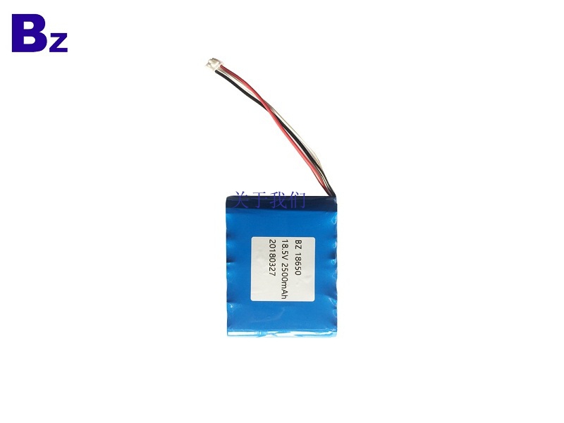 18650-5S 2500mAh 18.5V 5C Li-ion Battery with Wire