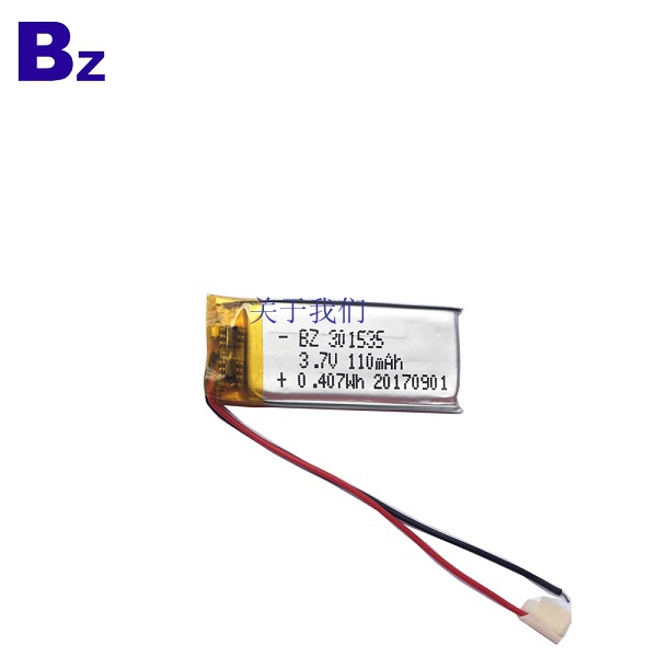 301535 3.7V 110mAh Rechargeable Lithium Polymer Batteries 