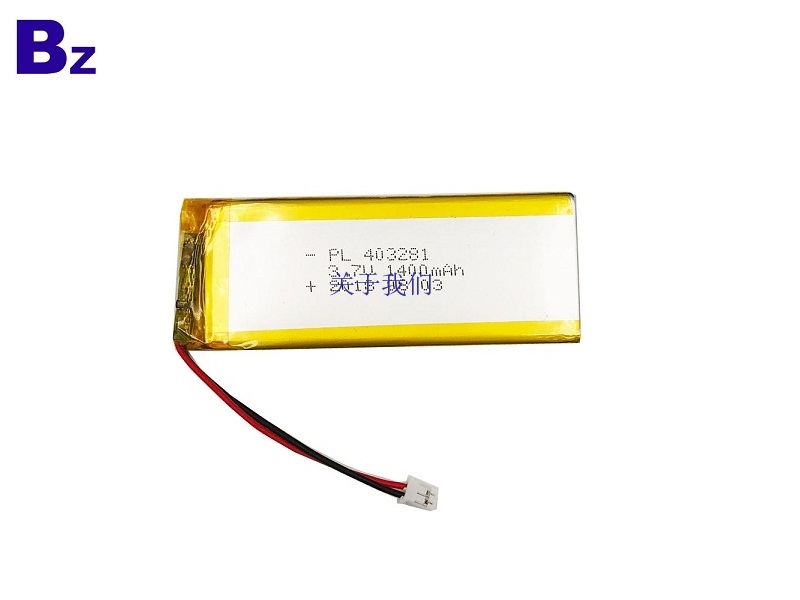 3.7V 1400mAh Rechargeable Li-Polymer Battery