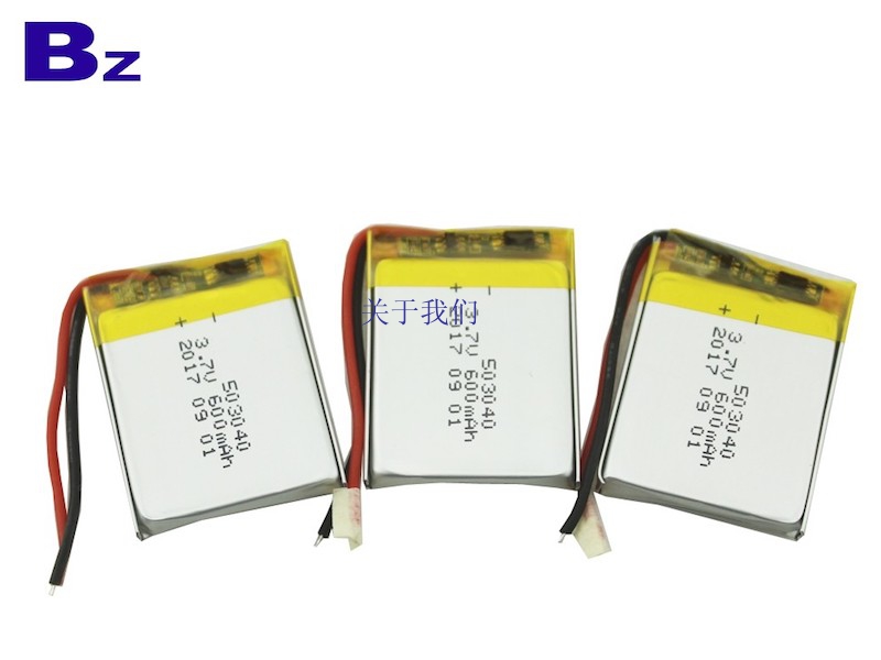 503040 600mAh 3.7V Rechargeable Li-Polymer Battery