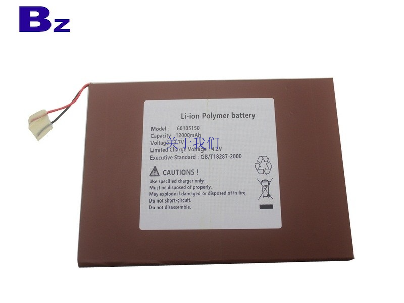 12000mah 3.7V 适用于消费电子产品Lipo电池
