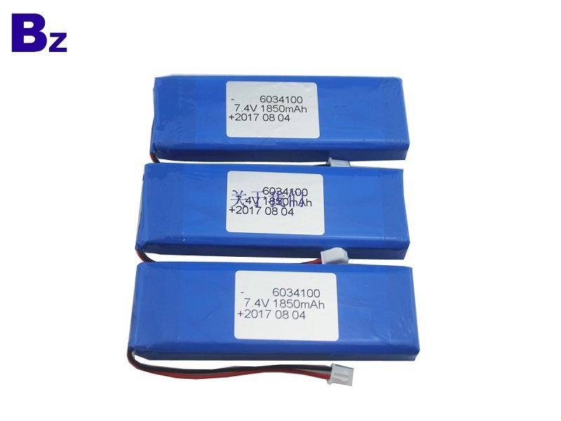 6034100 2S 1850mAh 7.4V 可充电LiPo电池组