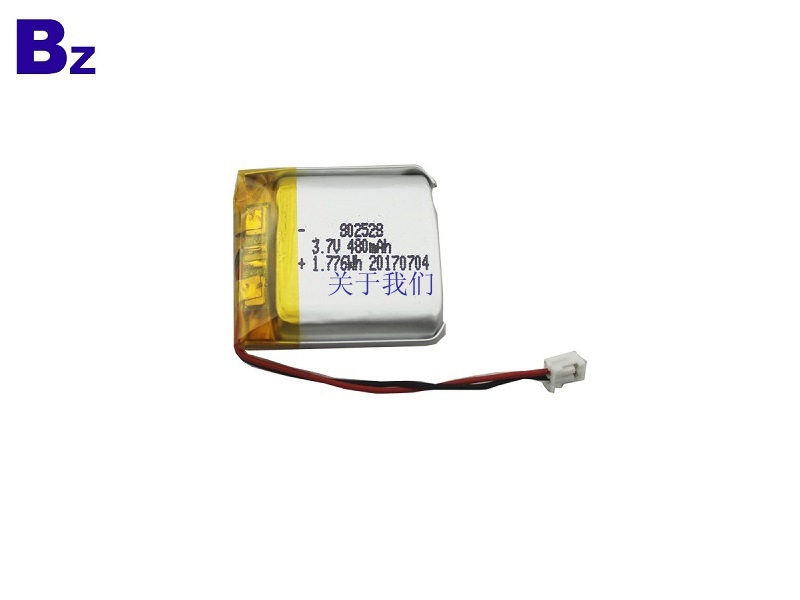 802528 480mAh 3.7V 数码产品锂电池