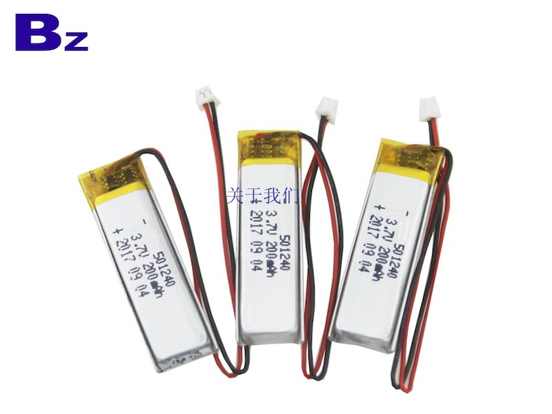 501240 200mAh 3.7V Rechargeable Li-Polymer Battery