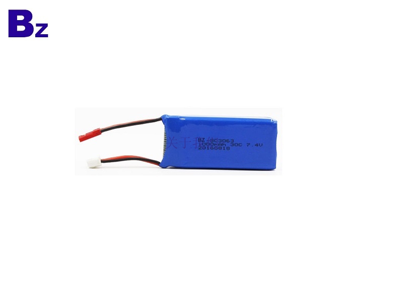 7.4V 30C Rechargeable LiPo Battery Pack